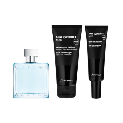  AZZARO SKIN SYSTEME : MEN x AZZARO Coffret eau de toilette et soins du visage rafraichissant  1 of 4 