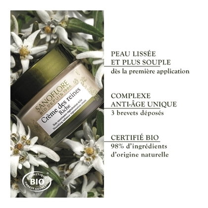 Crème jour anti-âge riche régénération éclat certifiée bio