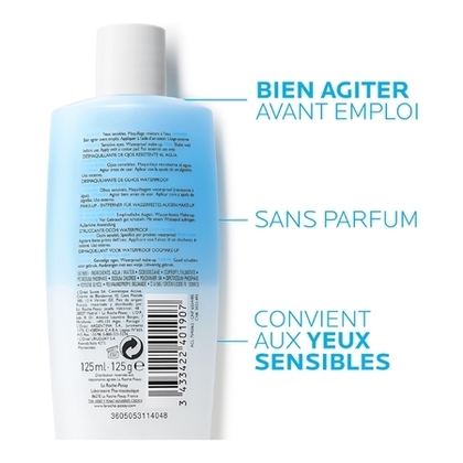 125ML LA ROCHE POSAY RESPECTISSIME Démaquillant biphasé yeux sensibles waterproof  1 of 4 