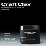 50g SEBASTIAN CRAFT CLAY Argile coiffante texturisante et flexible 3 of 4 Argile coiffante texturisante et flexible