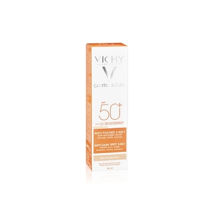 50mL VICHY CAPITAL SOLEIL Soin anti-tâches 3-en-1 soin quotidien teinté SPF50+  1 of 4 