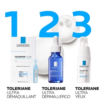 150ML LA ROCHE POSAY TOLERIANE ULTRA Démaquillant monodoses stériles peaux ultra-sensibles  1 of 4 