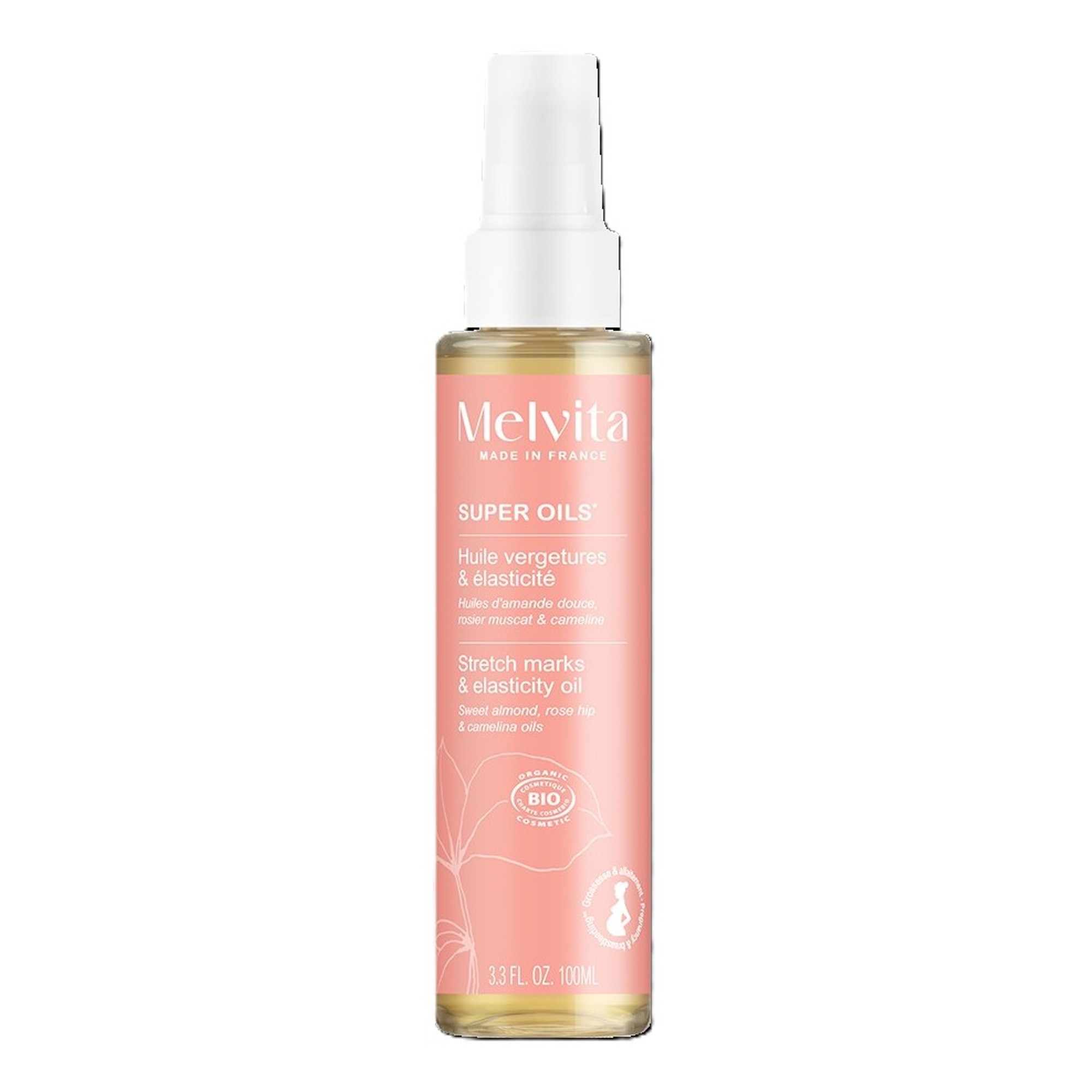 100ml MELVITA SUPER OILS Huile vergetures & elasticité 1 of 4 Huile vergetures & elasticité