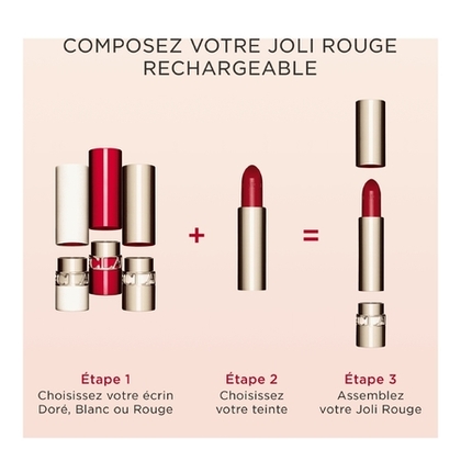  Clarins JOLI ROUGE SHINY Rouge à lèvres fini  brillant - recharge  1 of 4 