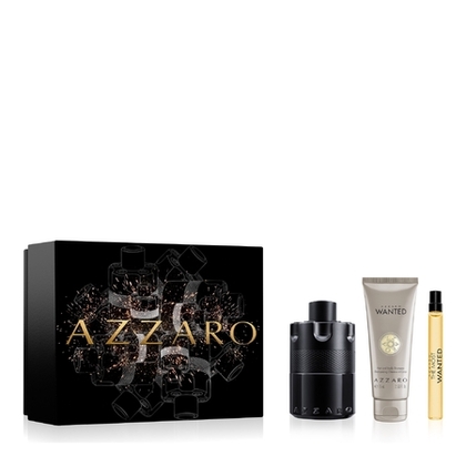  AZZARO WANTED Coffret eau de parfum Intense + shampooing cheveux & corps + vaporisateur voyage  1 of 4 