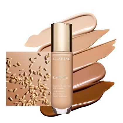  Clarins EVERLASTING Fond de teint   teint mat haute tenue & hydratation  1 of 4 