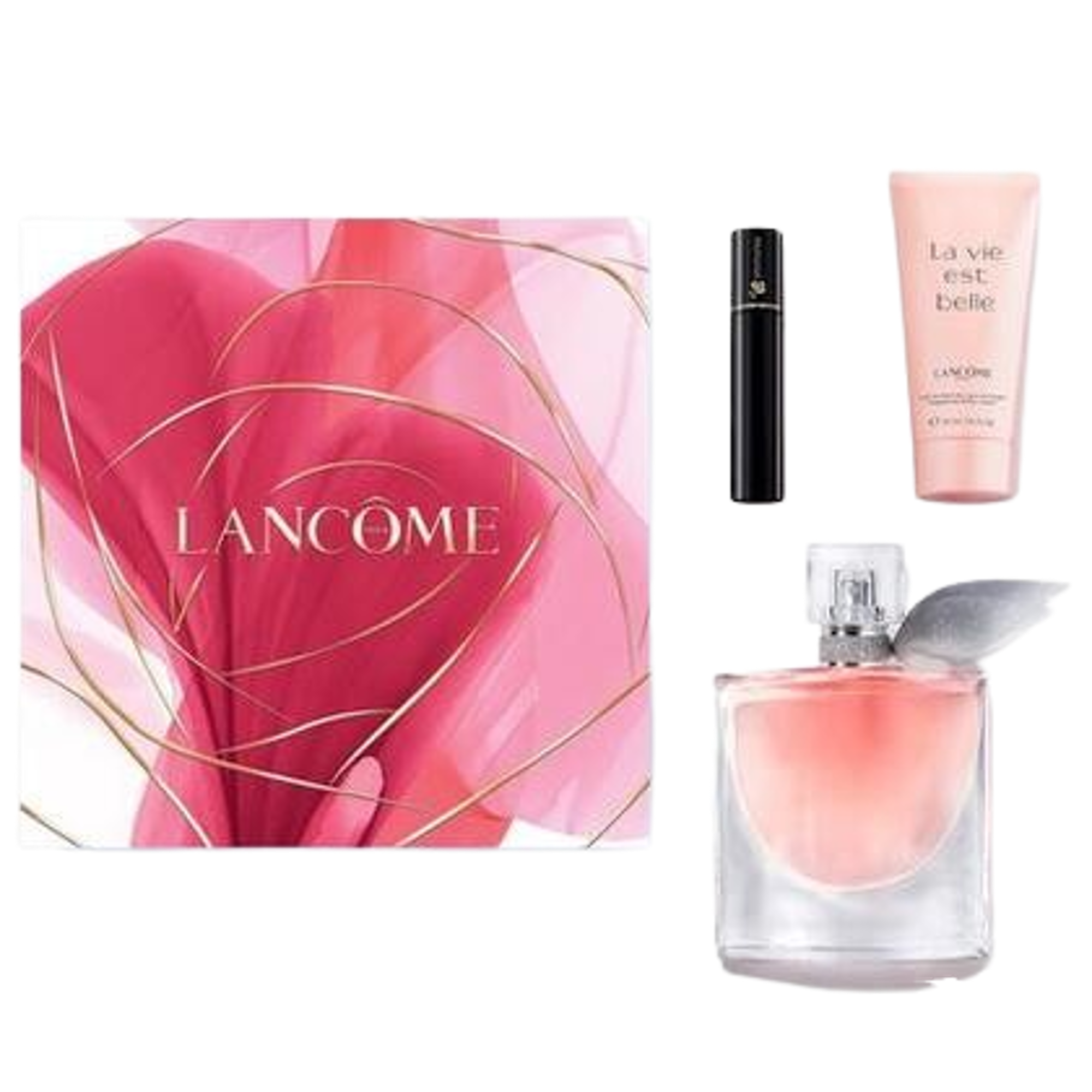 Lancôme - La Vie Est Belle - Coffret eau de parfum 50ml, Lait pour le corps 50ml et Mascara