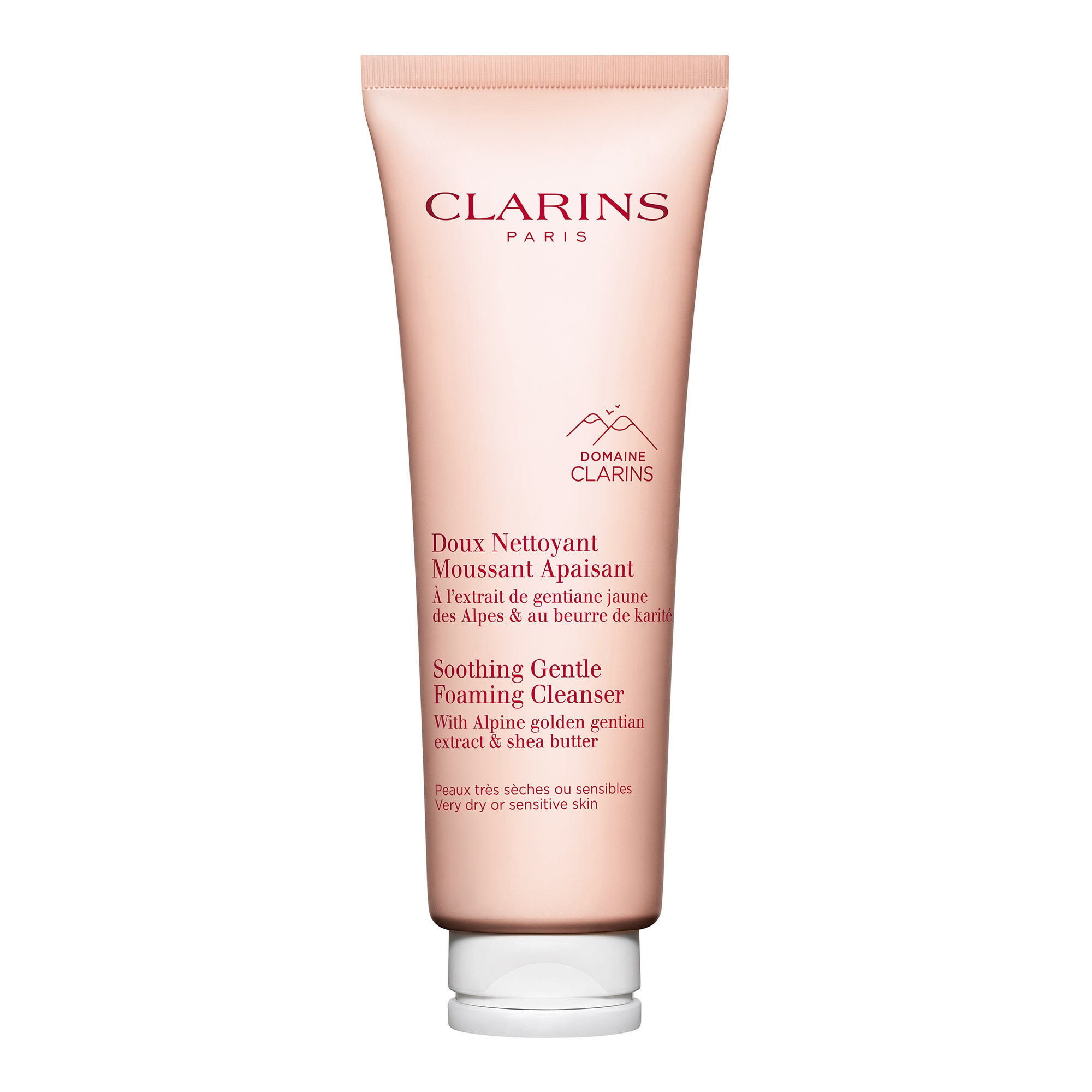 125ML Clarins DEMAQUILLANTS Doux nettoyant moussant apaisant - peaux très sèches ou sensibles 1 of 4