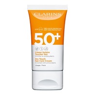 50ML Clarins CRÈME SOLAIRE VISAGE Crème Solaire Toucher Sec - Visage UVA/UVB 50+  1 of 2 