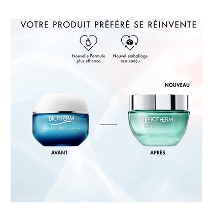 50ML BIOTHERM AQUASOURCE NIGHT SPA Soin de nuit triple effet : réhydrate, repulpe & illumine  1 of 4 