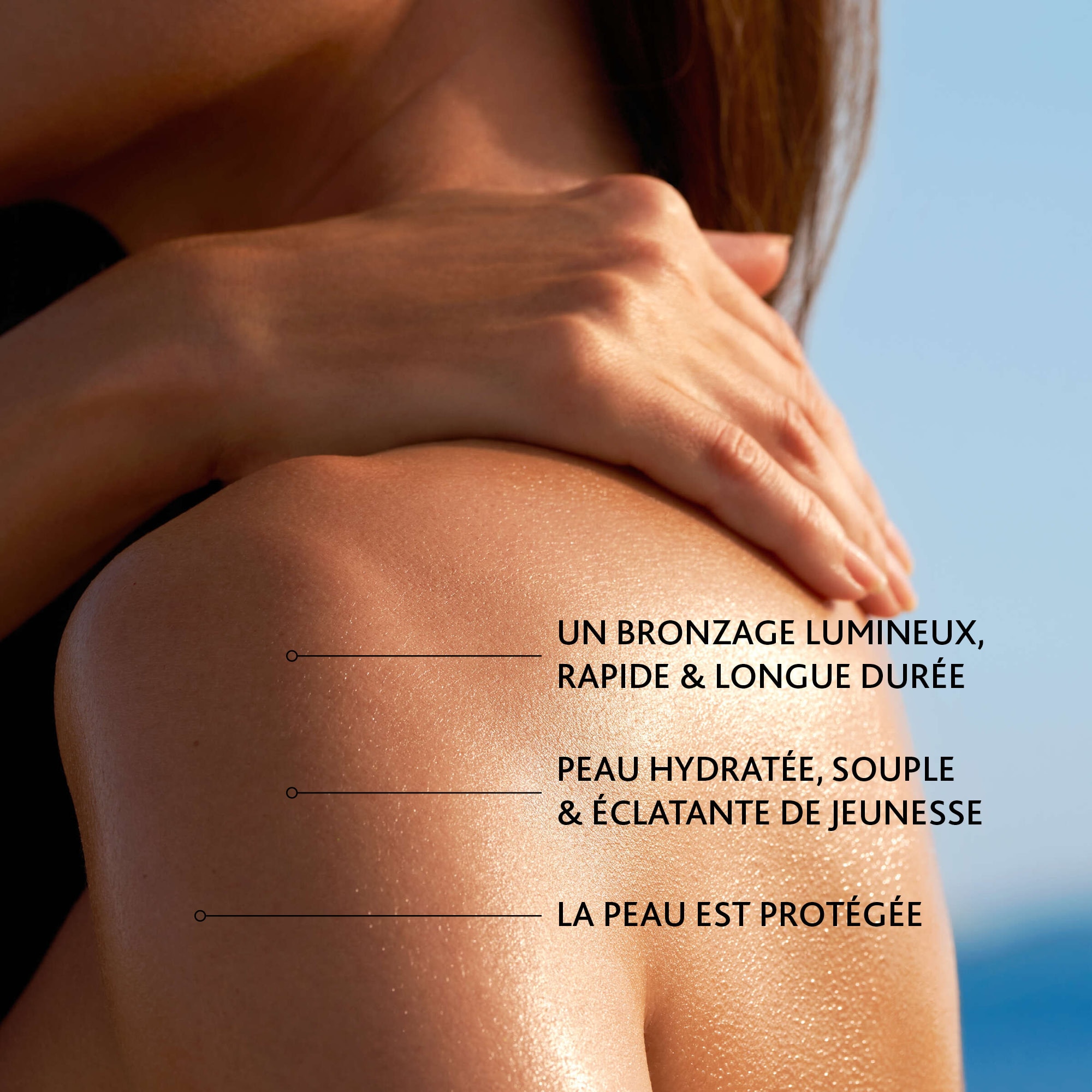 Brume solaire bronzante soleil fort corps