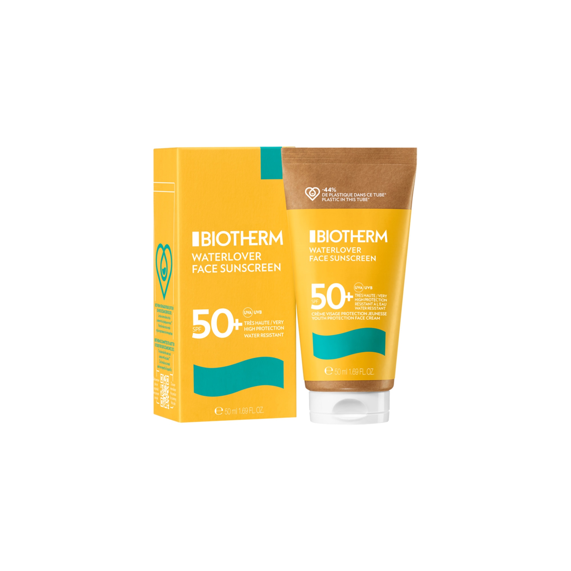 50ML BIOTHERM WATERLOVER Crème protection jeunesse pour prévenir le photovieillissement - spf50+  1 of 4 