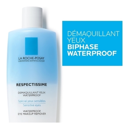 125ML LA ROCHE POSAY RESPECTISSIME Démaquillant biphasé yeux sensibles waterproof  1 of 4 