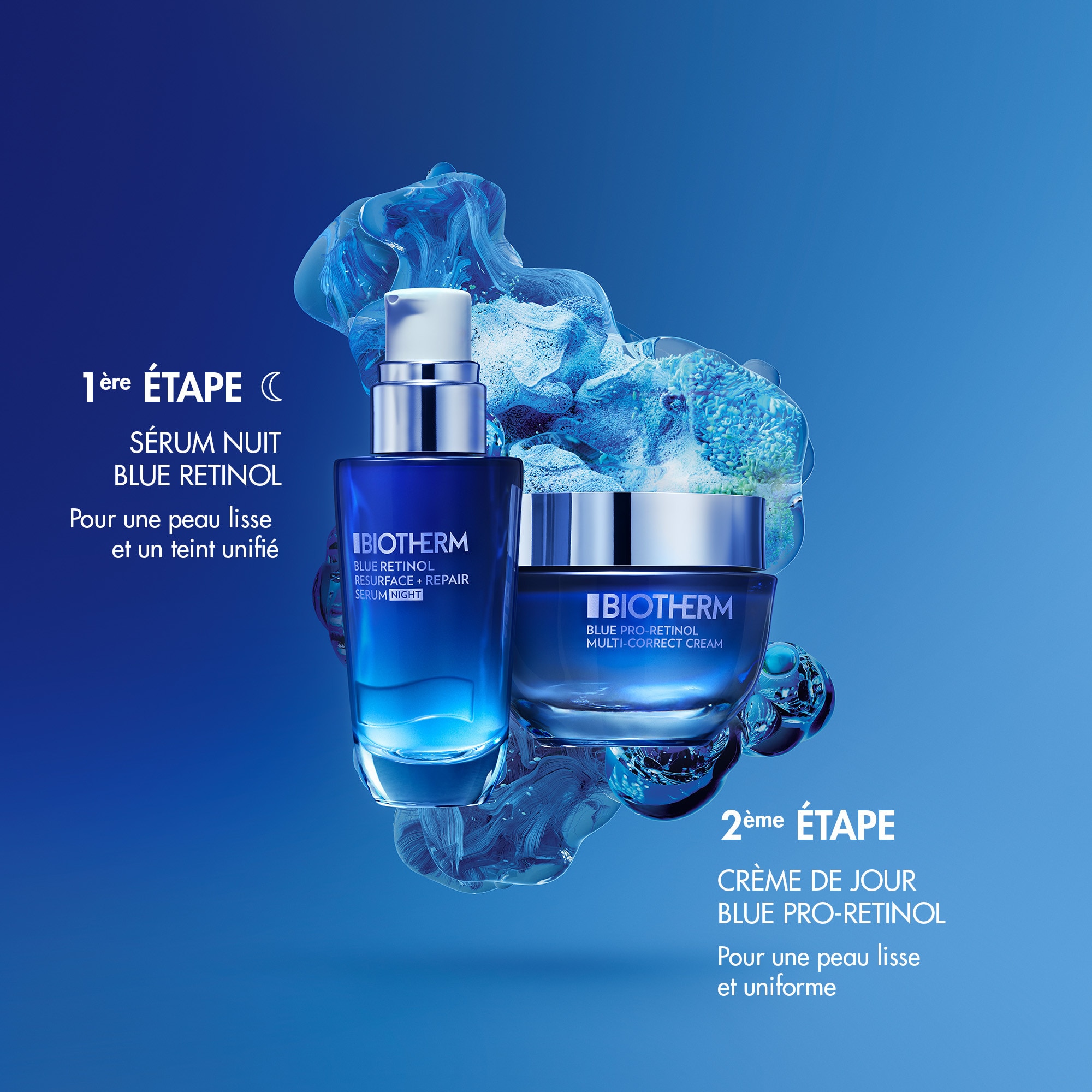 75ML BIOTHERM BLUE PRO-RETINOL Crème anti-âge et anti-rides multi-correction 1 of 4