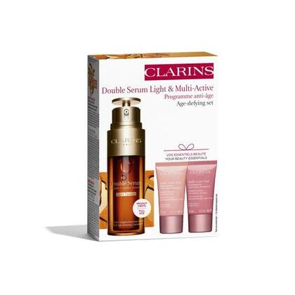  Clarins DOUBLE SERUM Coffret double sérum light texture & multi-active  1 of 4 