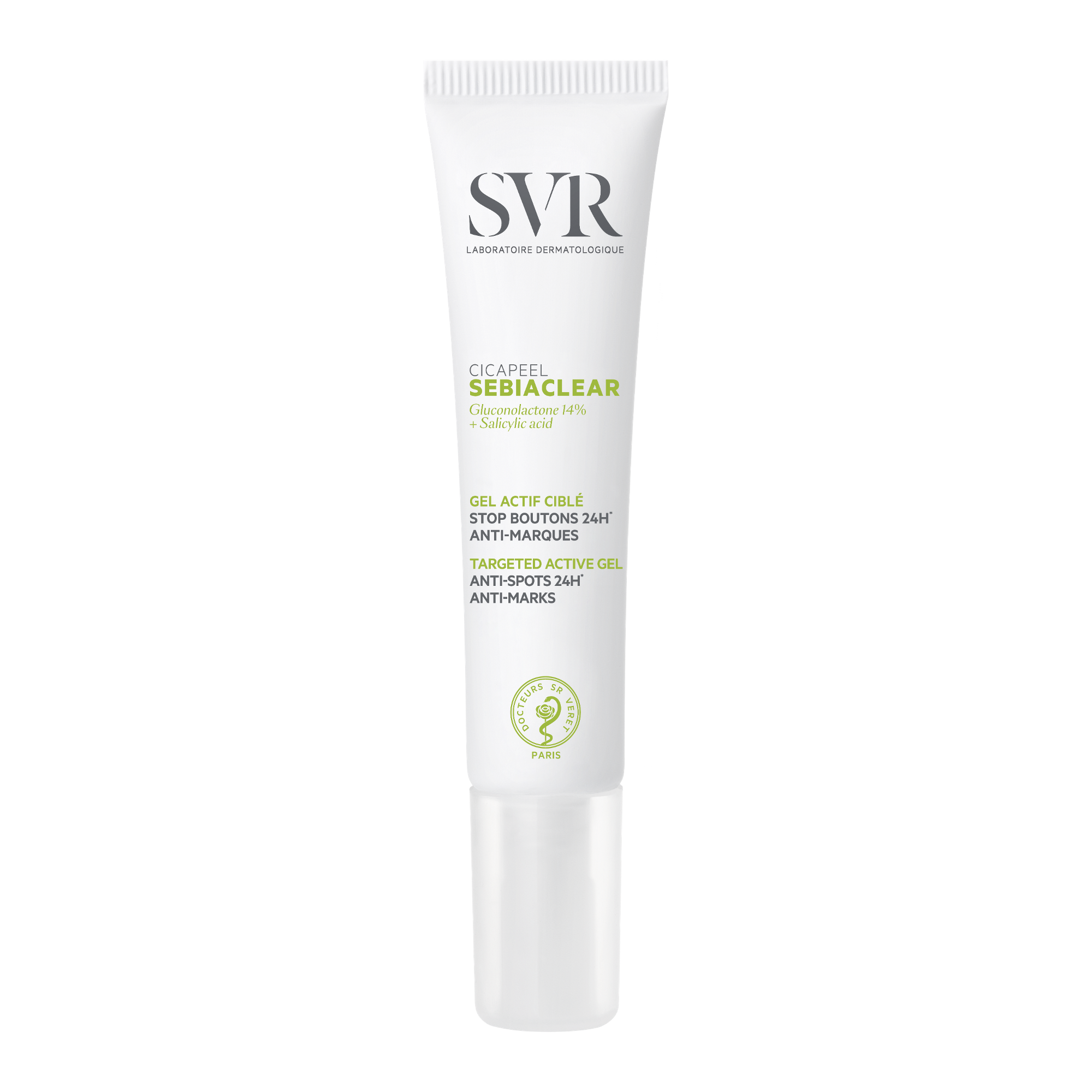 Laboratoire Svr - Sebiaclear Cicapeel - Gel Actif Ciblé Stop-boutons 24h* Anti-marques - 15ml
