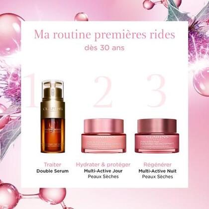 50mL Clarins MULTI-ACTIVE Crème lissante, booster d?éclat - peaux séches  1 of 4 