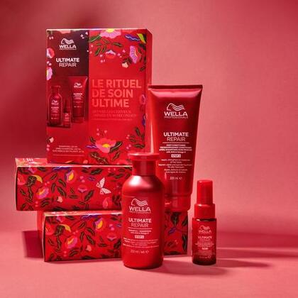  WELLA PROFESSIONALS ULTIMATE REPAIR Coffret routine réparation pour cheveux abîmés  1 of 4 