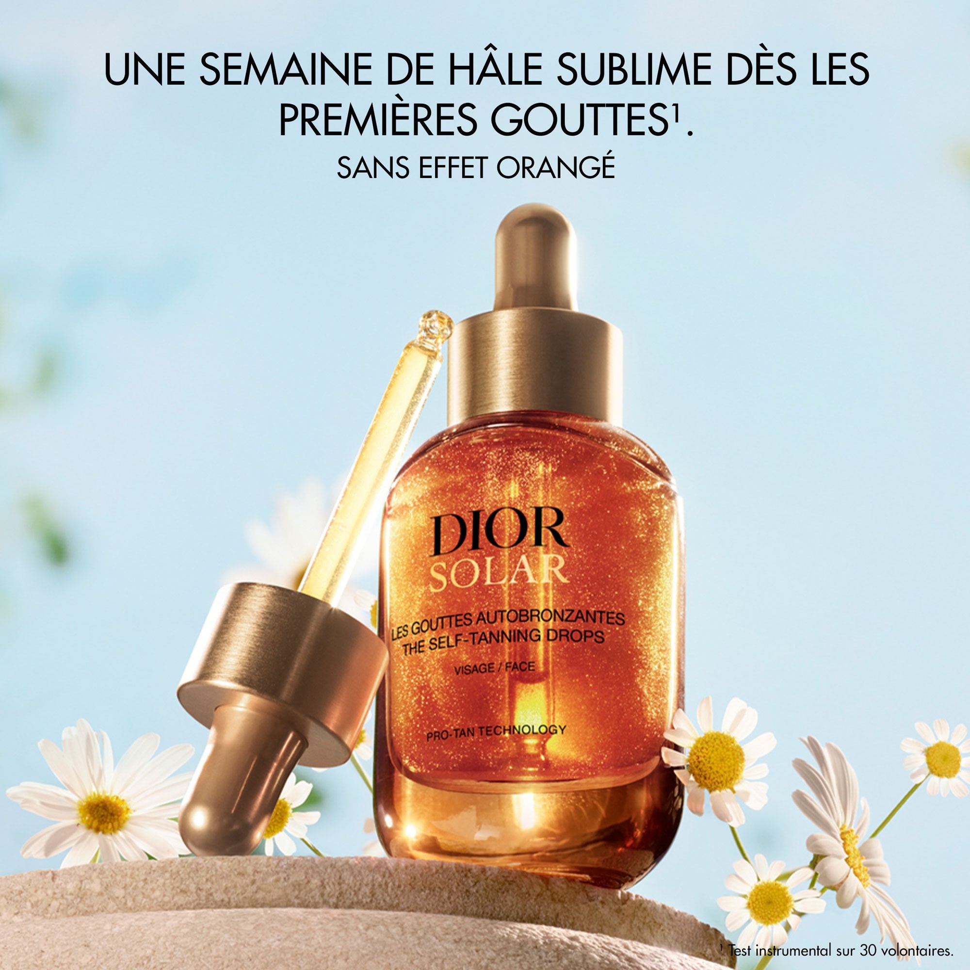 Les gouttes autobronzantes visage et cou