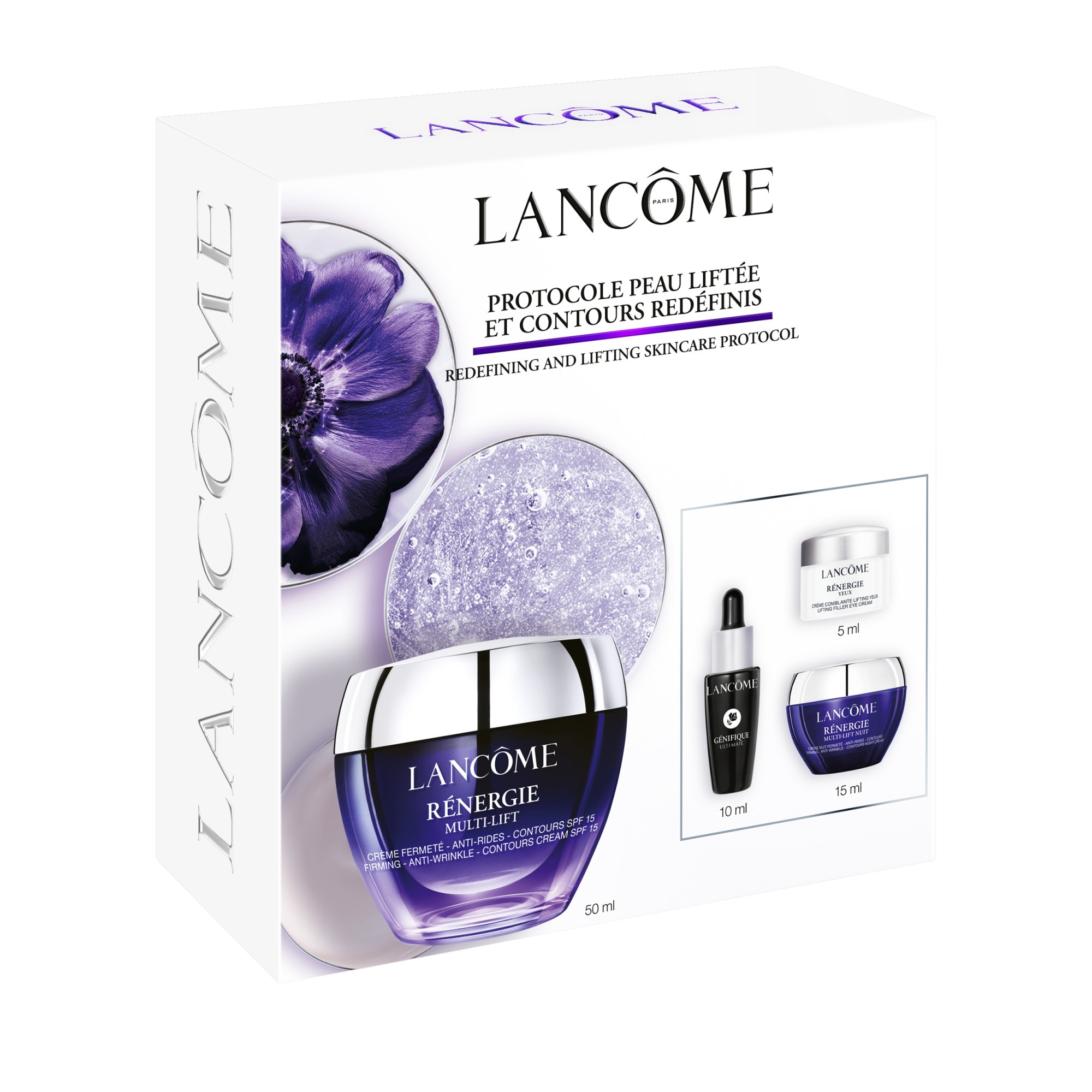 Lancôme - Renergie - Coffret - Crème + Sérum + Crème Yeux + Crème Nuit