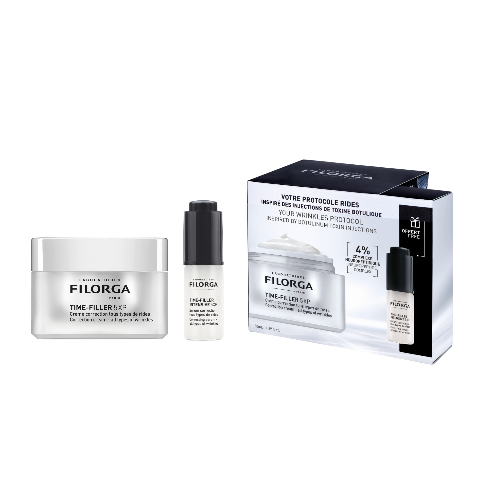 Filorga - Time-filler - Coffret 5xp Crème Et Sérum