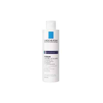 LA ROCHE POSAY - Kerium - Shampooing-gel Antipelliculaire Cuir Chevelu Gras - 200ml