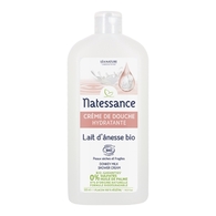 500mL Natessance DOUCHE BIO Crème de douche lait d'anesse Camomille  1 of 2 