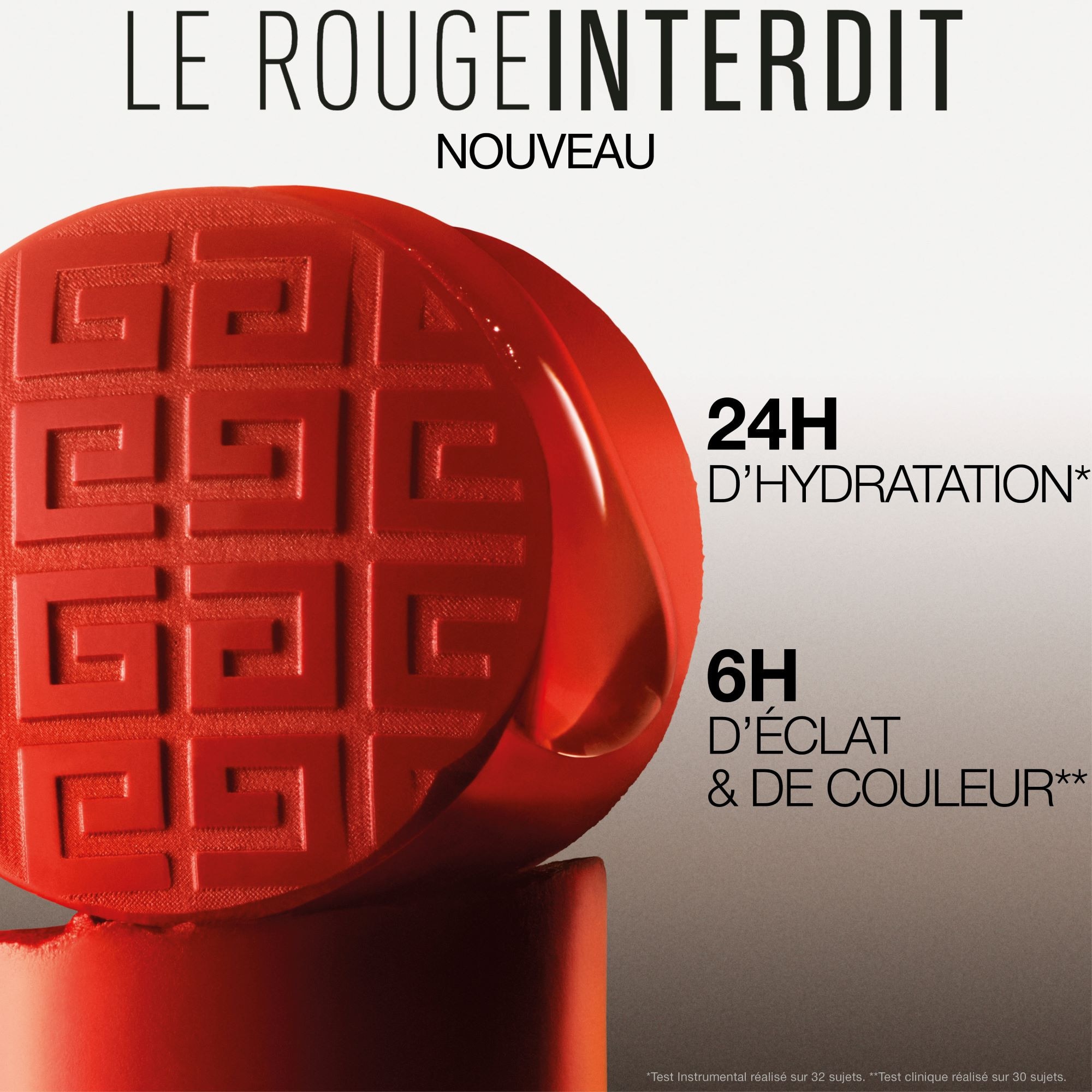  GIVENCHY LE ROUGE INTERDIT SATIN Rouge à Lèvres Fini Satin Lumineux  1 of 3 