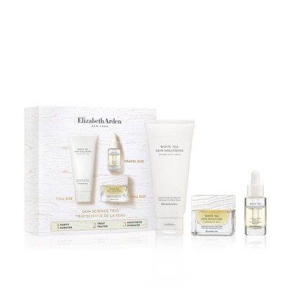  Elizabeth Arden WHITE TEA SKIN SOLUTIONS Coffret trio science de la peau  1 of 4 