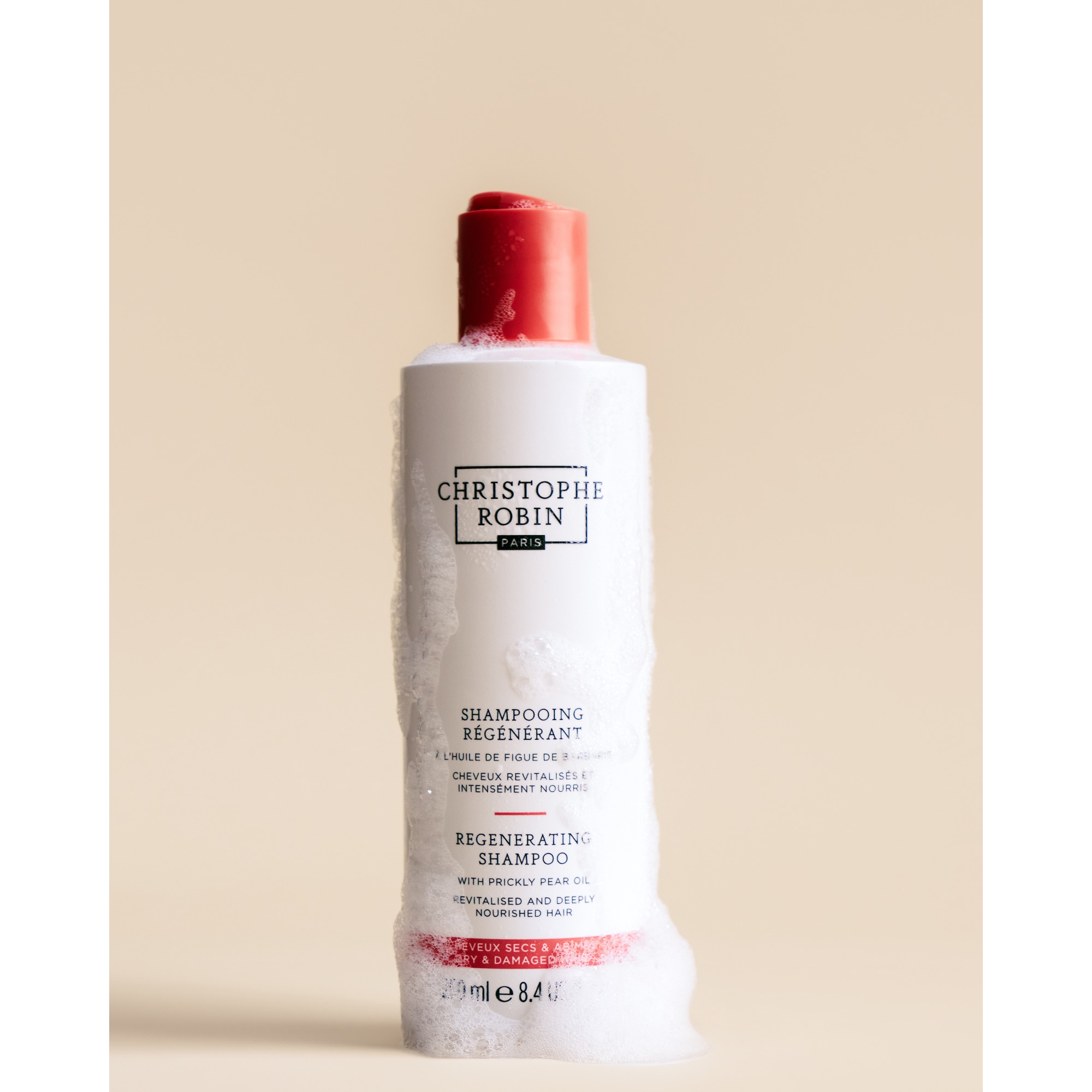 250ML CHRISTOPHE ROBIN REGENERANTE Shampooing - régénérant à l'huile de figue de barbarie  3 of 3 Shampooing - régénérant à l'huile de figue de barbarie