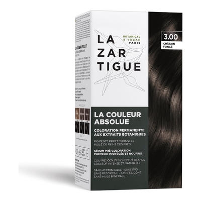Lazartigue - La Couleur Absolue - Coloration Permanente Aux Extraits Botaniques - Chatain Foncé Corsé