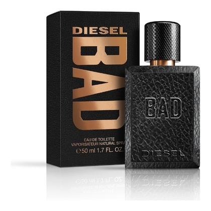 50mL DIESEL BAD Eau de Toilette Homme, Boisé frais, insolent et addictif  1 of 4 