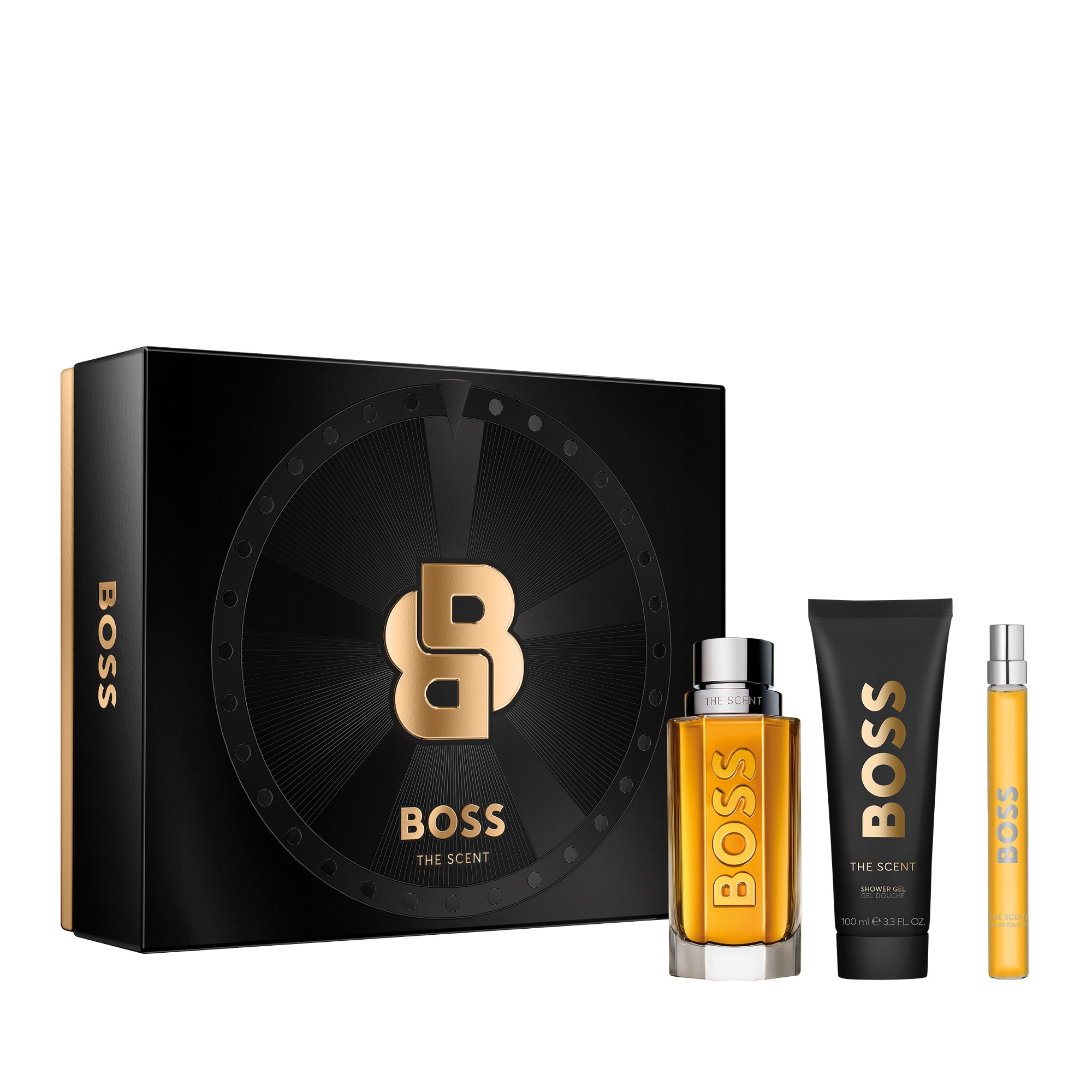 HUGO BOSS BOSS THE SCENT Coffret - eau de toilette + format voyage + gel douche 1 of 1 Coffret - eau de toilette + format voyage + gel douche