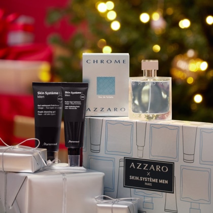  AZZARO SKIN SYSTEME : MEN x AZZARO Coffret eau de toilette et soins du visage rafraichissant  1 of 4 