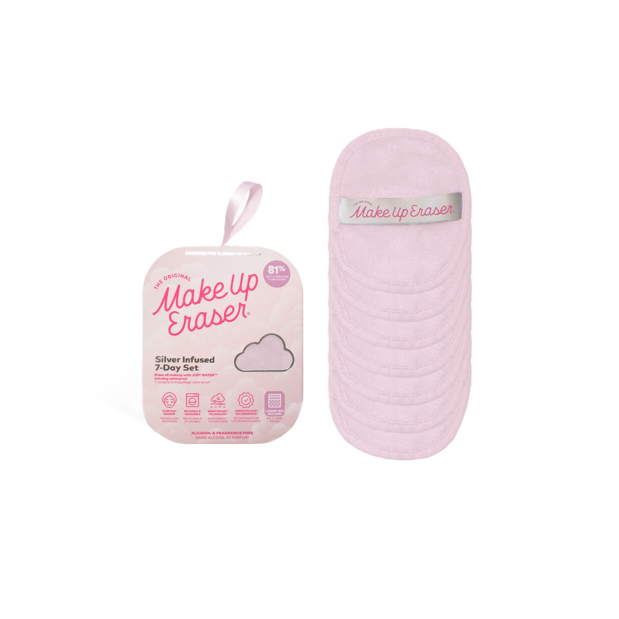 Make Up Eraser - Accessoires - Serviette Démaquillante Réutilisable - Silver Infused