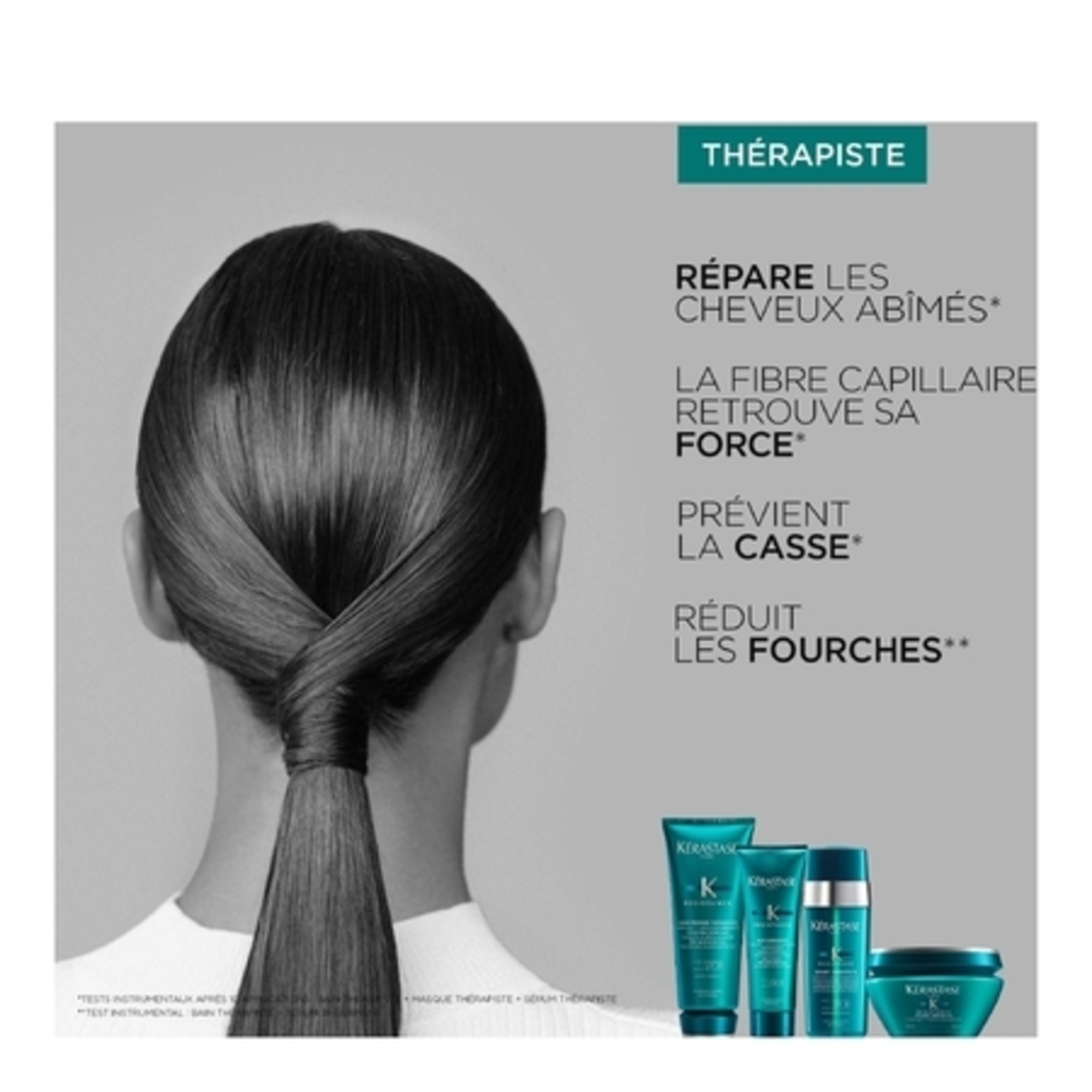 Bain thérapiste cheveux très abimés