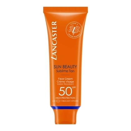 50ML Lancaster SUN BEAUTY Crème visage confort bronzage lumineux SPF50  1 of 1 Crème visage confort bronzage lumineux SPF50