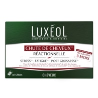 42G Luxeol CHEVEUX Complément alimentaire chute de cheveux réactionnelle - 3 mois  1 of 2 