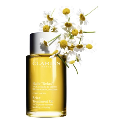 Clarins - Huile Corps 100% Extraits De Plantes - Huile Corps Relax - 100ml