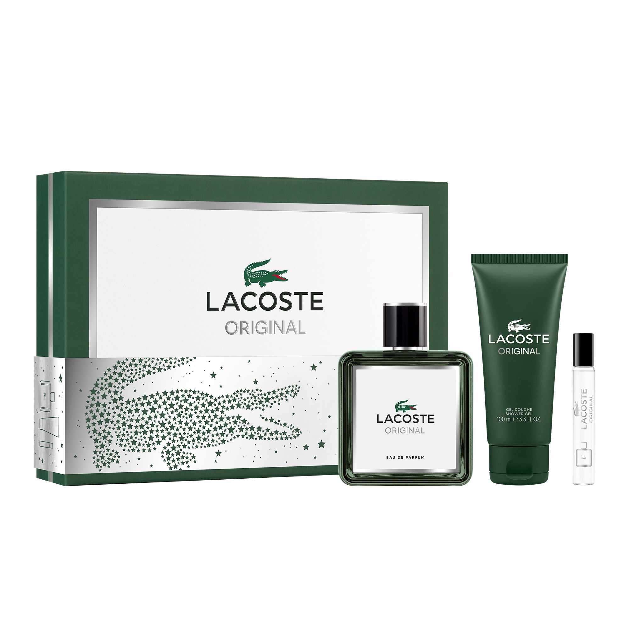 Lacoste ORIGINAL Coffret eau de parfum + gel douche + vaporisateur voyage  1 of 1 Coffret eau de parfum + gel douche + vaporisateur voyage