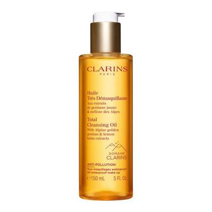 150ML Clarins DEMAQUILLANT VISAGE Huile aux extraits de gentiane jaune & mélisse des alpes  1 of 4 