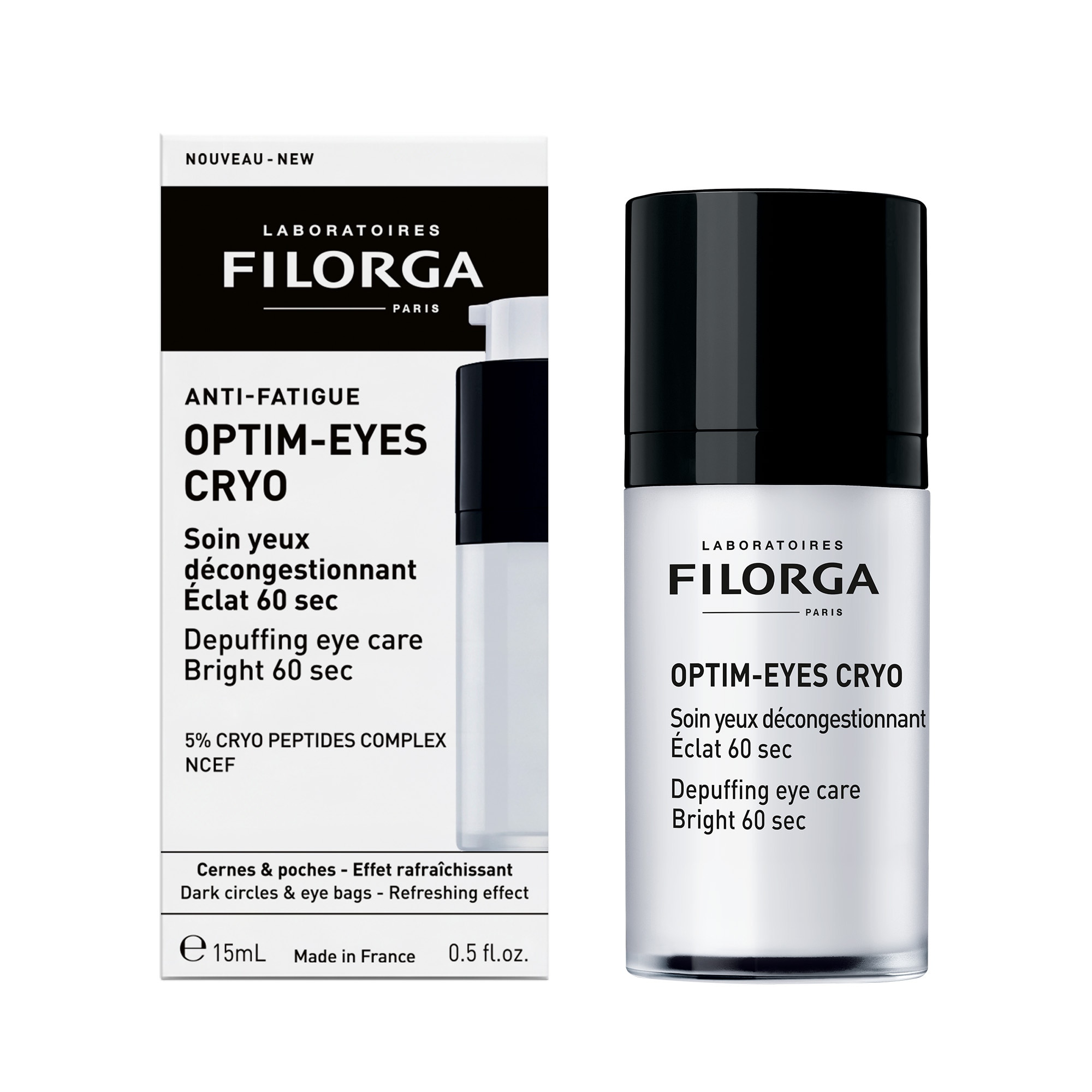 15ML Filorga OPTIM-EYES Soin yeux décongesionnant éclat 60 secondes 1 of 4