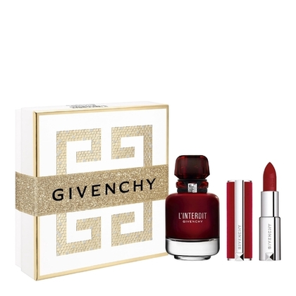  GIVENCHY L’INTERDIT GIVENCHY EAU DE PARFUM ROUGE Coffret l'interdit eau de parfum rouge + le rouge deep velvet 37  1 of 4 