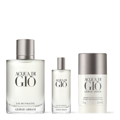  Armani ACQUA DI GIÒ Coffret eau de toilette + déodorant + vaporisateur de voyage  1 of 4 