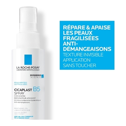 100ML LA ROCHE POSAY CICAPLAST SPRAY B5 Spray réparateur apaisant anti-démangeaisons irritations & échauffements  1 of 4 