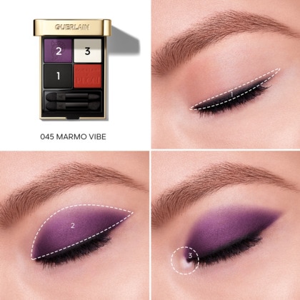  Guerlain OMBRES G Marmo vibe ombres à paupières 4 couleurs - édition limitée  1 of 4 