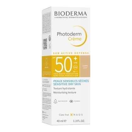 40ML BIODERMA PHOTODERM Crème teintée claire - peaux sensibles sèches spf50+  1 of 4 