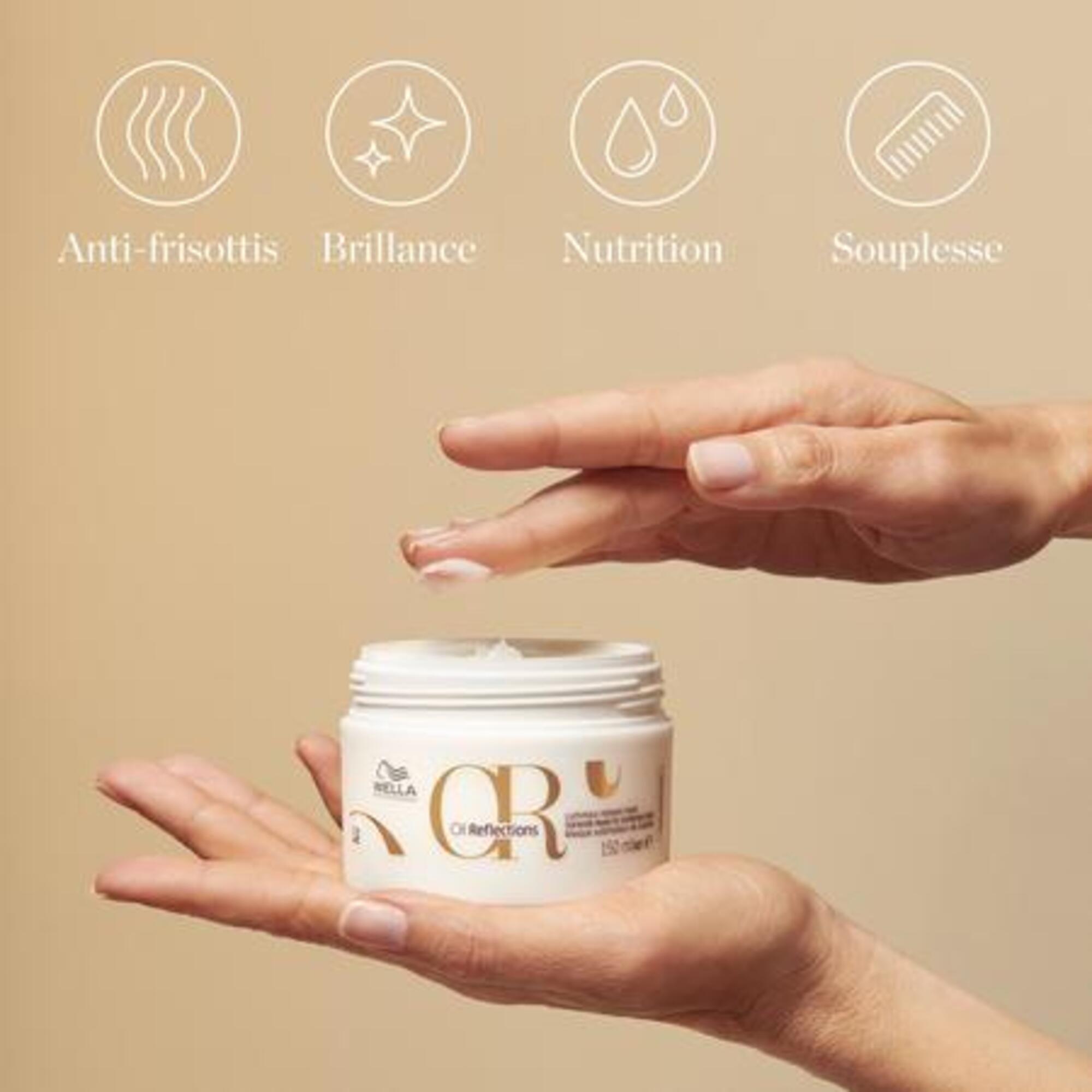 Masque révélateur de lumière pour tous types de cheveux