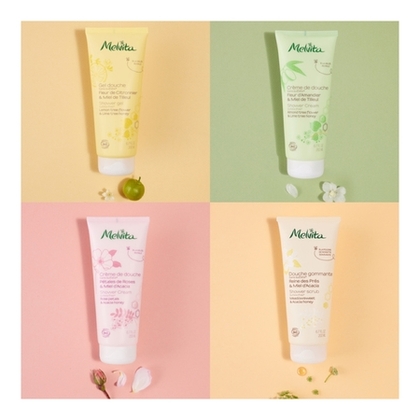 200ML MELVITA GELS DOUCHE MIEL & FLEURS Douche rose & miel acacia  1 of 4 