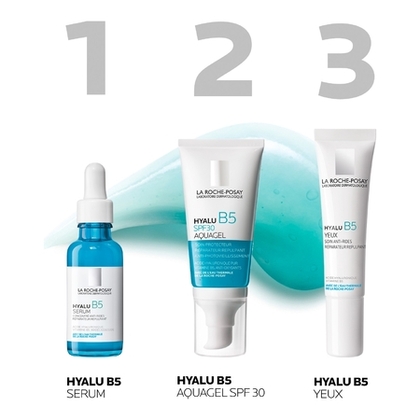 50mL LA ROCHE POSAY HYALU B5 Soin aquagel repulpant anti-photovieillissement SPF30  1 of 4 